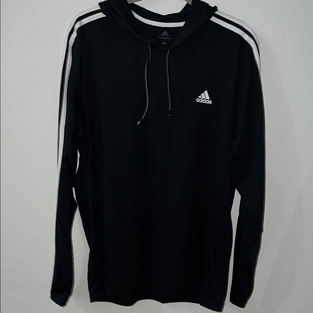 Adidas Black and White Long Sleeve Tee